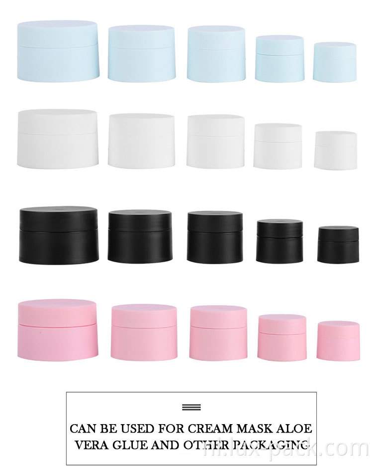 20 ml 30 ml 50 ml aangepaste kleur acryl plastic huidverzorging crème crème fles voor cosmetica